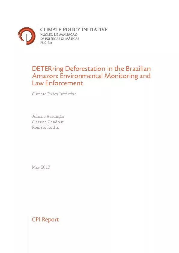 DETERring Deforestation in the Brazilian