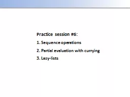 Practice session #6: