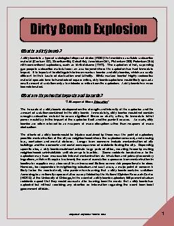 Dirty Bomb Explosion