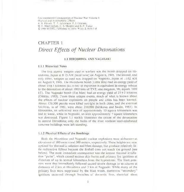 EnvironmentalConsequencesofNuclearWarVolumeI:PhysicalandAtmosphericEff