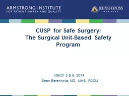 CUSP for Safe Surgery: