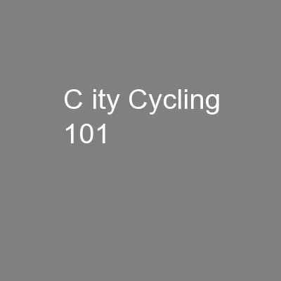 C ity Cycling 101