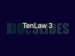 TenLaw 3
