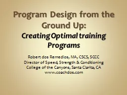 Program Design from the Ground Up: