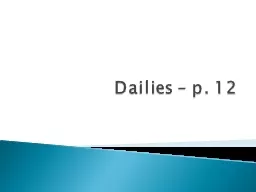Dailies – p. 12