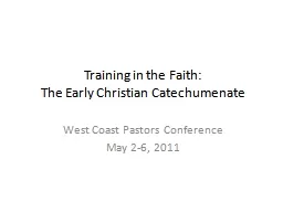 Training in the Faith:
