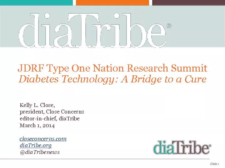 JDRF Type One Nation Research Summit