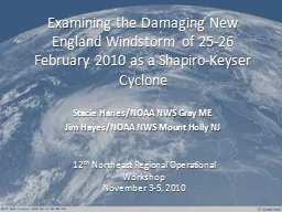 Examining the Damaging New England Windstorm of 25-26 Febru