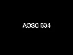 AOSC 634