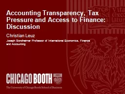 Accounting Transparency, Tax Pressure and Access to Finance