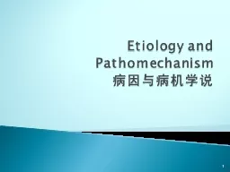 Etiology and