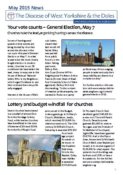 Your vote counts – General Election, May 7
