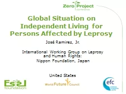 Global Situation on Independent Living for Persons