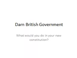 Darn British Government