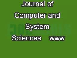 Journal of Computer and System Sciences    www