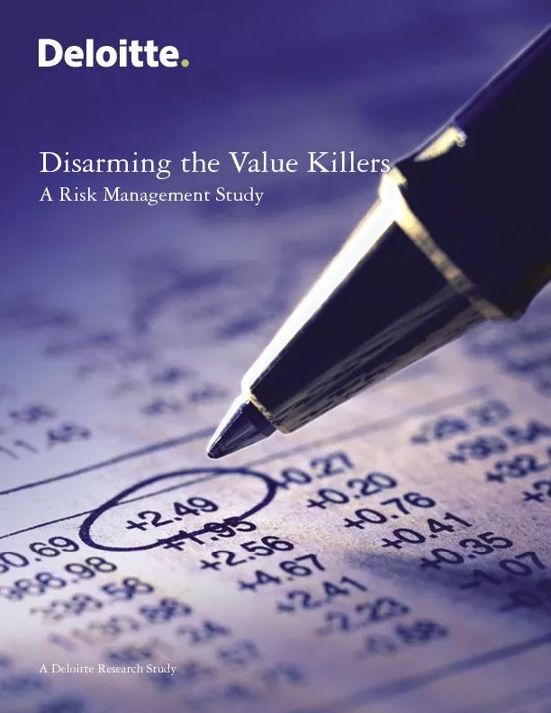 Disarming the Value Killers