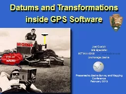 Datums and Transformations                          inside