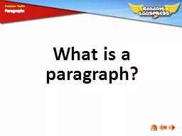 What is a paragraph?
