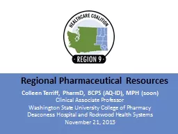 Regional Pharmaceutical Resources