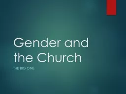 Gender and the Church