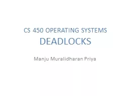 CS 450 OPERATING SYSTEMS