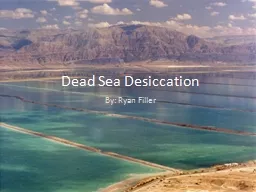 Dead Sea Desiccation