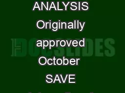 MONOGRAPH FUNCTION DEFINITION AND ANALYSIS Originally approved October  SAVE International