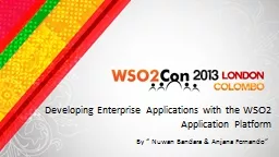 Developing Enterprise Applications with the WSO2 Applicatio