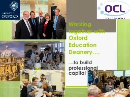 Working together with Oxford Education