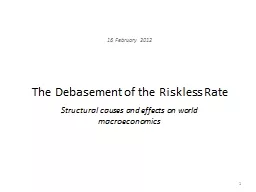 The Debasement of the Riskless Rate