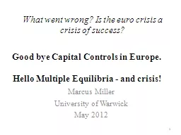 What went wrong? Is the euro crisis a crisis of success?