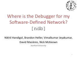 Where is the Debugger for my Software-Defined