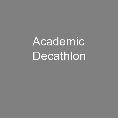 Academic Decathlon