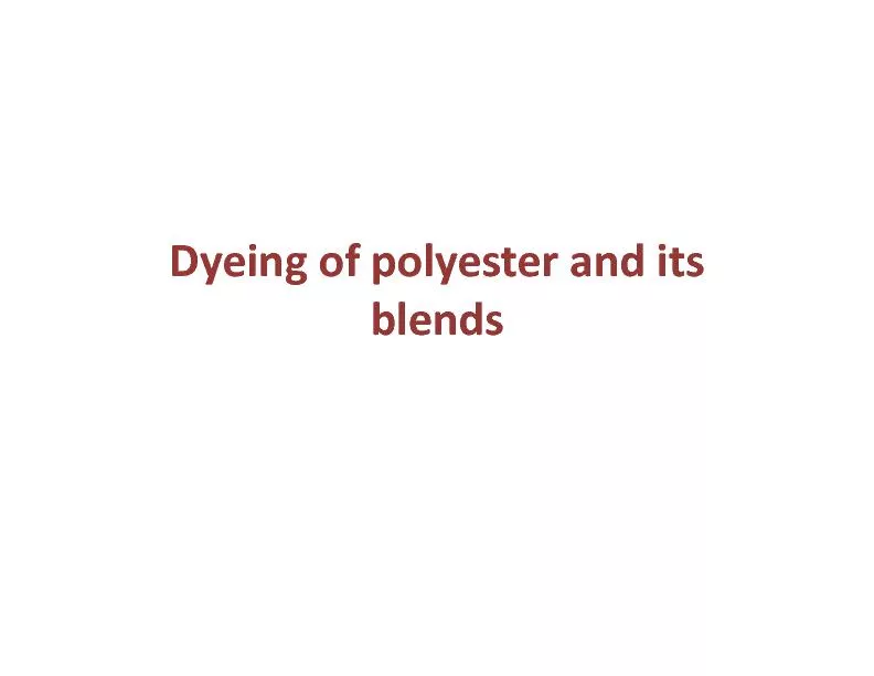 DyeingpolyesterLecture
