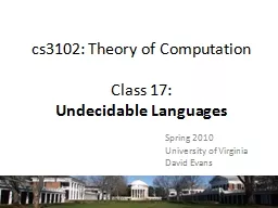 cs3102: Theory of Computation