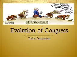 Evolution of Congress
