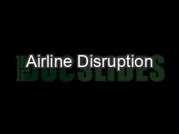 Airline Disruption