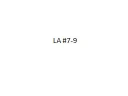 LA #7-9