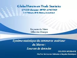 Global Forum on Trade Statistics