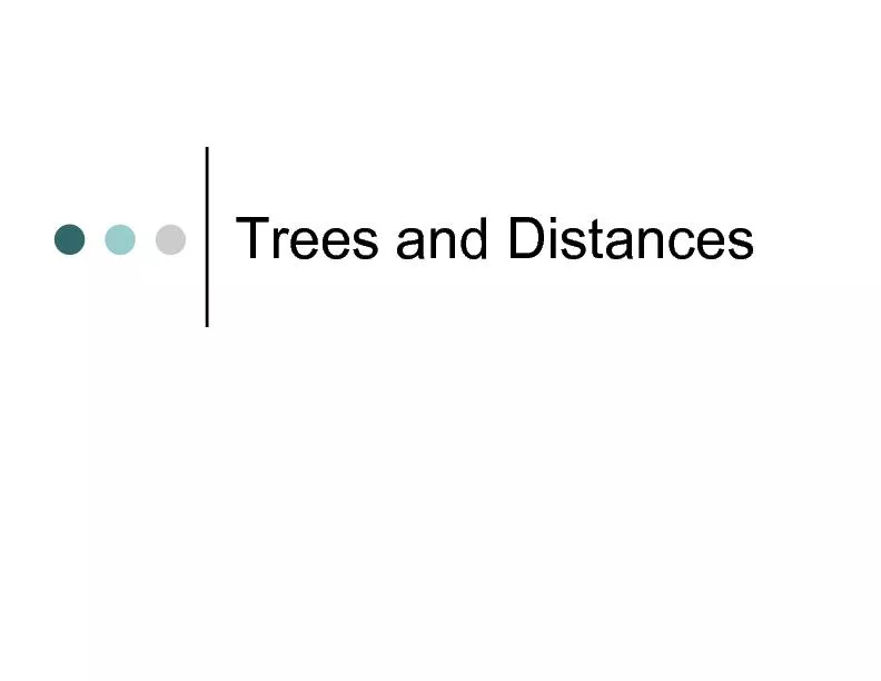 Trees and Distances