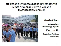 STRIKES AND LIVING STANDARDS IN VIETNAM: THE IMPACT OF GLOB