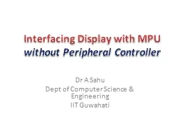 Interfacing Display with MPU
