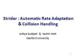 Strider : Automatic Rate Adaptation