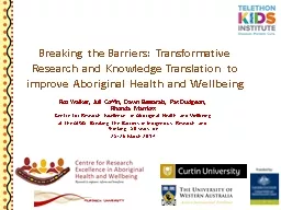 Breaking the Barriers: Transformative Research and Knowledg