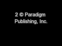 2 © Paradigm Publishing, Inc.