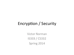 Encryption / Security