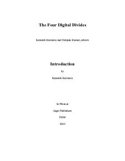 The Four Digital Divides