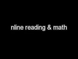 nline reading & math