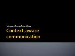 Context-aware communication