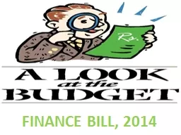 FINANCE BILL, 2014